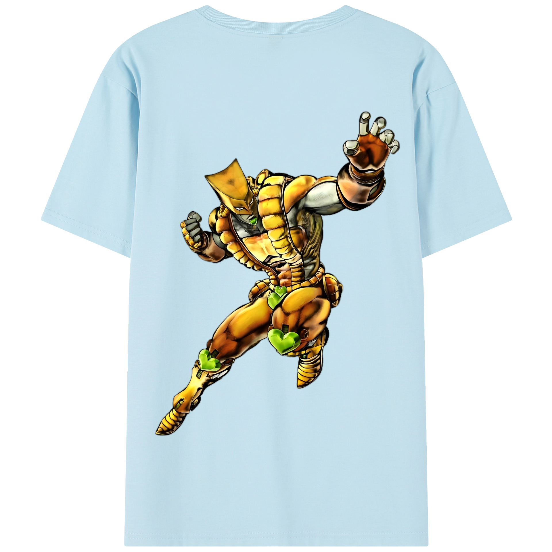 （画像用） ジョジョの奇妙な冒険 ディオ?ブランドー JoJo's Bizarre Adventure Dio Brando 綿100％半袖Tシャツ（背面プリント）